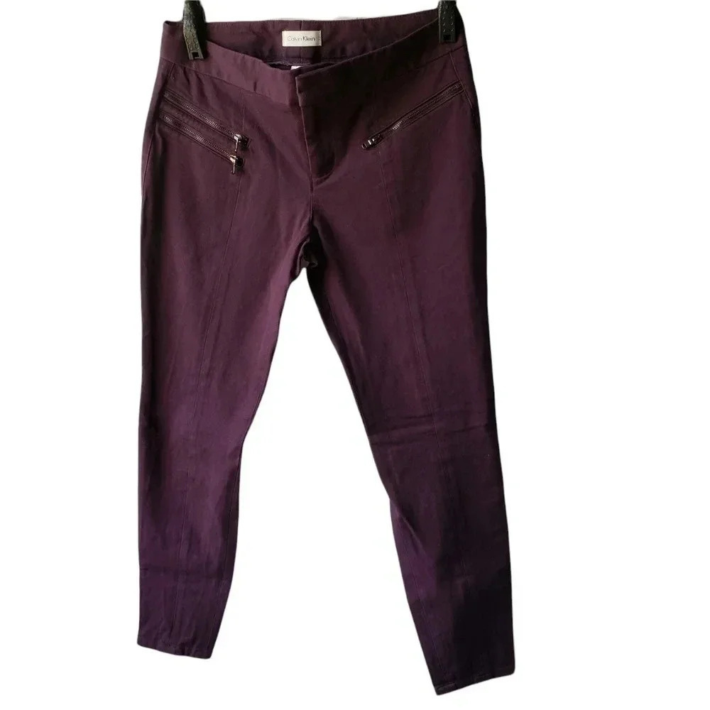 -Calvin Klein skinny women pant purple size 2
